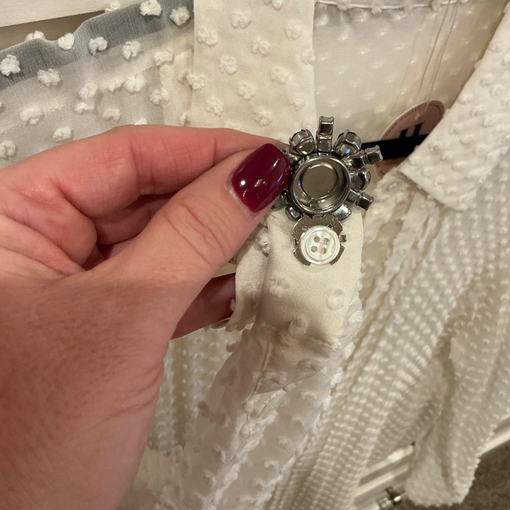 Albert Weiss Black and Silver stoned button covers (earrings converted) - Picture 5 of 12